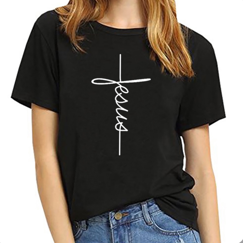 NEW•Essential Threads Jesus Scripted Top•XL-2X - Picture 4 of 13